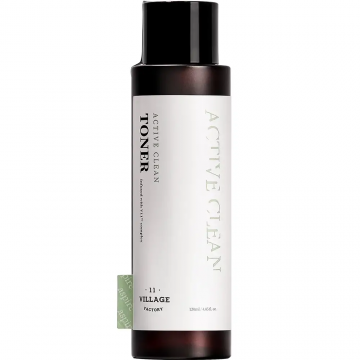 Toner antibacterian pentru fata Active Clean, 120ml, Village 11 Factory