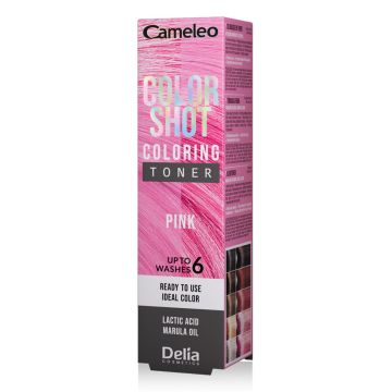 Toner nuantator pentru par Pink Cameleo Color Shot, 60ml, Delia Cosmetics