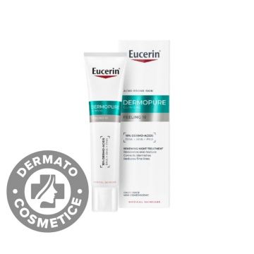 Tratament exfoliant pentru noapte DermoPure, 40ml, Eucerin