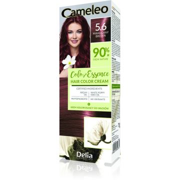 Vopsea de par Cameleo Color Essence 5.6 Mahogany Brown, 75g, Delia Cosmetics