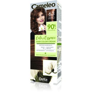 Vopsea de par Cameleo Color Essence 6.3 Golden Chestnut, 75g, Delia Cosmetics