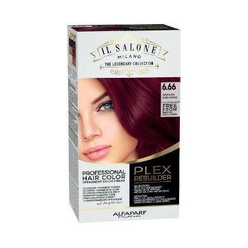 Vopsea permanenta Plex Rebuilder Nr. 6.66 Intense Red, 100ml, Il Salone Milano