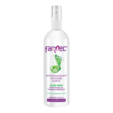Antiperspirant picioare Forte cu Aloe Vera, 200 ml, Farmec