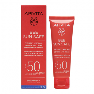 Crema Anti-Spot and Anti-Agee Bee Sun Safe, SPF50, 50 ml, Apivita