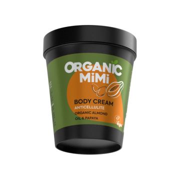 Crema de corp anticelulitica cu migdale si papaya, 200ml, Organic Mimi