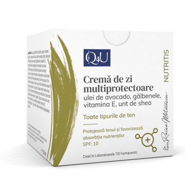 Crema de zi multiprotectoare Nutritis Q4U, 50ml, Tis Farmaceutic