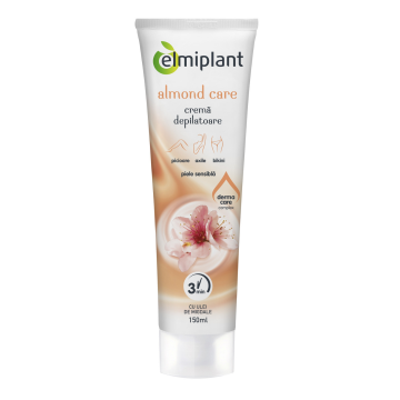 Crema depilatoare piele sensibila Almond Care, 150 ml, Elmiplant