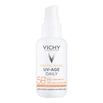 Fluid apos anti-fotoimbatranire SPF50+ Capital Soleil UV-AGE DAILY, 40 ml, Vichy