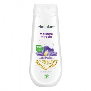 Gel crema de dus Moisture miracle, 400ml, Elmiplant