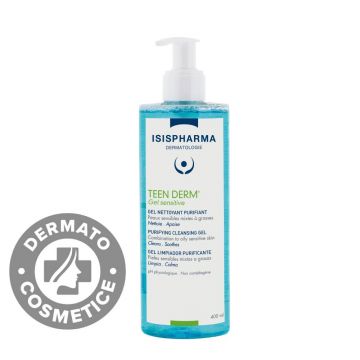 Gel de curatare purifiant Teen Derm Sensitive, 400ml, Isis Pharma