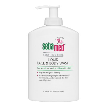 Lichid dermatologic de curatare fata si corp, 300 ml, Sebamed