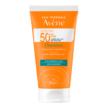 Lotiune cu protectie solara SPF 50+ Cleanance TRIASORB, 50 ml, Avene