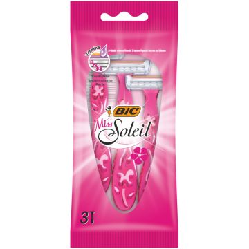 Pachet Aparat de ras Miss Soleil, 3 bucati, BIC