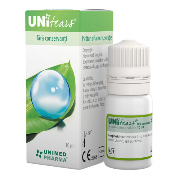 Picaturi oftalmologice Unitears, 10 ml, Unimed Pharma