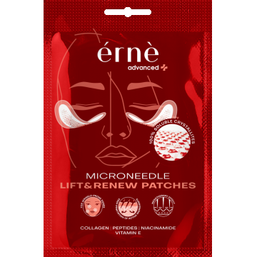 Plasturi faciali rejuvenanti cu microace pentru piele obosita si imbatranita, 2 bucati, Erne