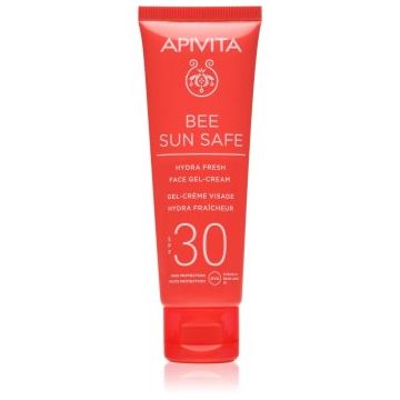 Apivita Bee Sun Safe Hydra Fresh Face Gel-Cream SPF30 crema gel pentru hidratare. SPF 30