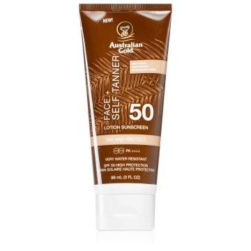 Australian Gold Face + Self Tanner crema autobronzanta pentru fata