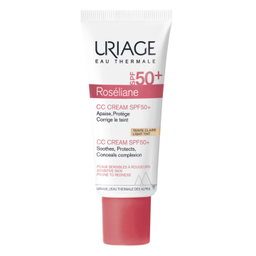Crema CC anti-roseata cu SPF 50+ Roseliane, 40 ml, Uriage