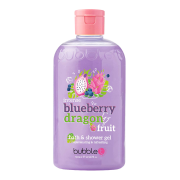 Gel de dus si baie cu aroma de afine si fructul dragonului, 500ml, Bubble T