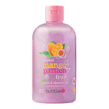 Gel de dus si baie cu aroma de mango si fructul pasiunii, 500ml, Bubble T
