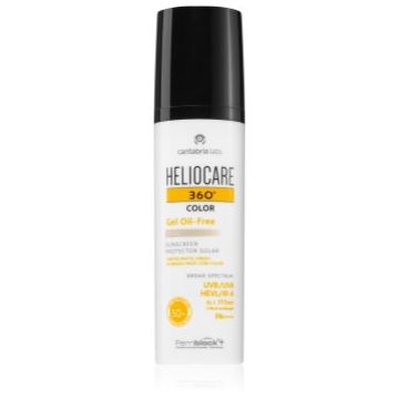 Heliocare 360° Color Gel Oil-Free gel protector nuanțator SPF 50+