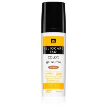 Heliocare 360° Color Gel Oil-Free gel protector nuanțator SPF 50+