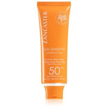 Lancaster Sun Sensitive Oil-Free Milky Fluid fluid pentru fata cu protectie solara SPF 50