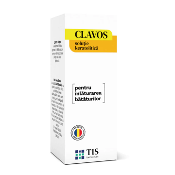 Solutie keratolitica Clavos pentru indepartarea bataturilor, 10 ml, Tis Farmaceutic