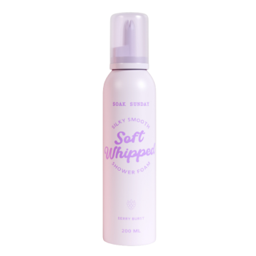 Spuma de dus cu aroma de fructe de padure Soft Whipped, 200ml, Soak Sunday