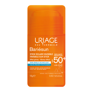 Stick pentru protectie solara SPF50 Bariesun invizibil, 18g, Uriage