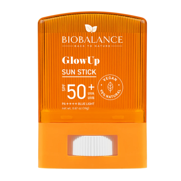 Stick protectie solara SPF 50+ UVA & UVB, PA++++ Blue Light, Glow Up,19g, Bio Balance