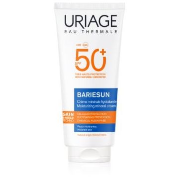 Uriage Bariésun Mineral Cream SPF 50+ crema de fata cu minerale pentru protectie SPF 50+