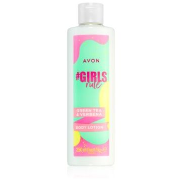Avon #GirlsRule Green Tea & Verbena lotiune de corp racoritoare cu efect de hidratare
