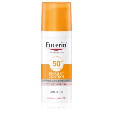 Eucerin Sun Pigment Control emulsie protectoare împotriva hiper-pigmentării tenului SPF 50+