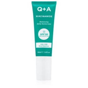 Q+A Niacinamide crema protectoare pentru fata SPF 50