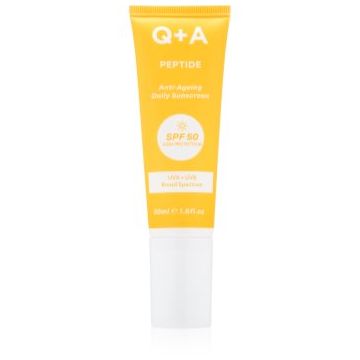 Q+A Peptide crema protectoare pentru fata SPF 50