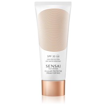 Sensai Silky Bronze Cellular Protective Cream crema contur pentru bronzat SPF 30