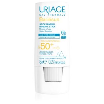 Uriage Bariésun Mineral Stick SPF 50+ baton de protecție minerală pe zonele sensibile SPF 50+