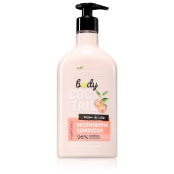 Bielenda Body Coctail Peach + Kombucha loțiune de corp hidratantă cu efect revitalizant