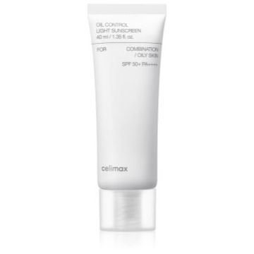 celimax Oil Control Light Sunscreen cremă cu protecție solară 50+ pentru ten gras și mixt