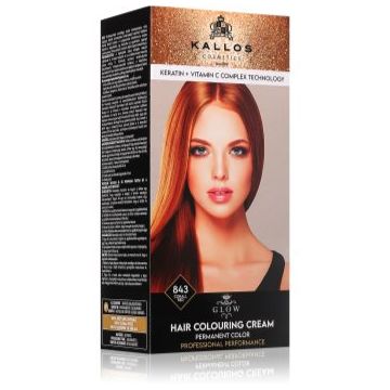 Kallos Glow Lasting Cream Colour Culoare permanenta pentru par