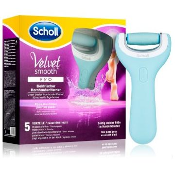 Scholl Velvet Smooth Pro pila electronica pentru calcaie rezistent la apa