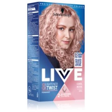 Schwarzkopf LIVE Lightener & Twist Culoare permanenta pentru par pentru decolorarea părului