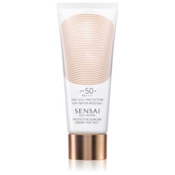 Sensai Silky Bronze crema protectoare pentru fata protectie solara