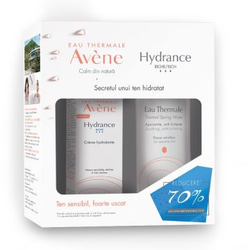 Avene Pachet Hydrance Riche Crema 40 ml +   Apa termala 150 ml 70% din al II-lea