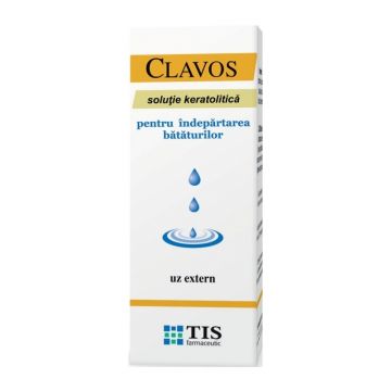 Clavos Solutie keratolitica pentru indepartarea bataturilor 10 ml