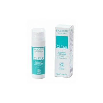 Crema de fata cosuri, pori dilatati, piele lucioasa 50ml, Clear Bioearth