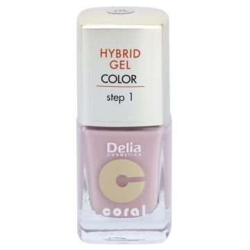 Delia Coral Hybrid Gel Color step 1 Lac unghii 04
