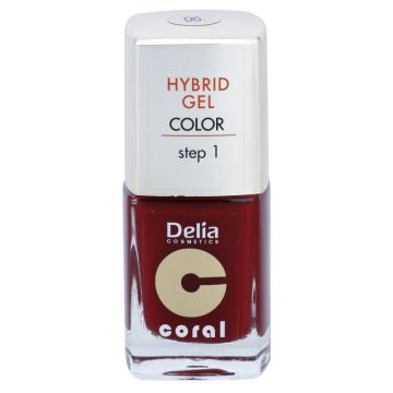 Delia Coral Hybrid Gel Color step 1 Lac unghii 06