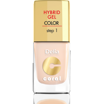 Delia Coral Hybrid Gel Color step 1 Lac unghii 20